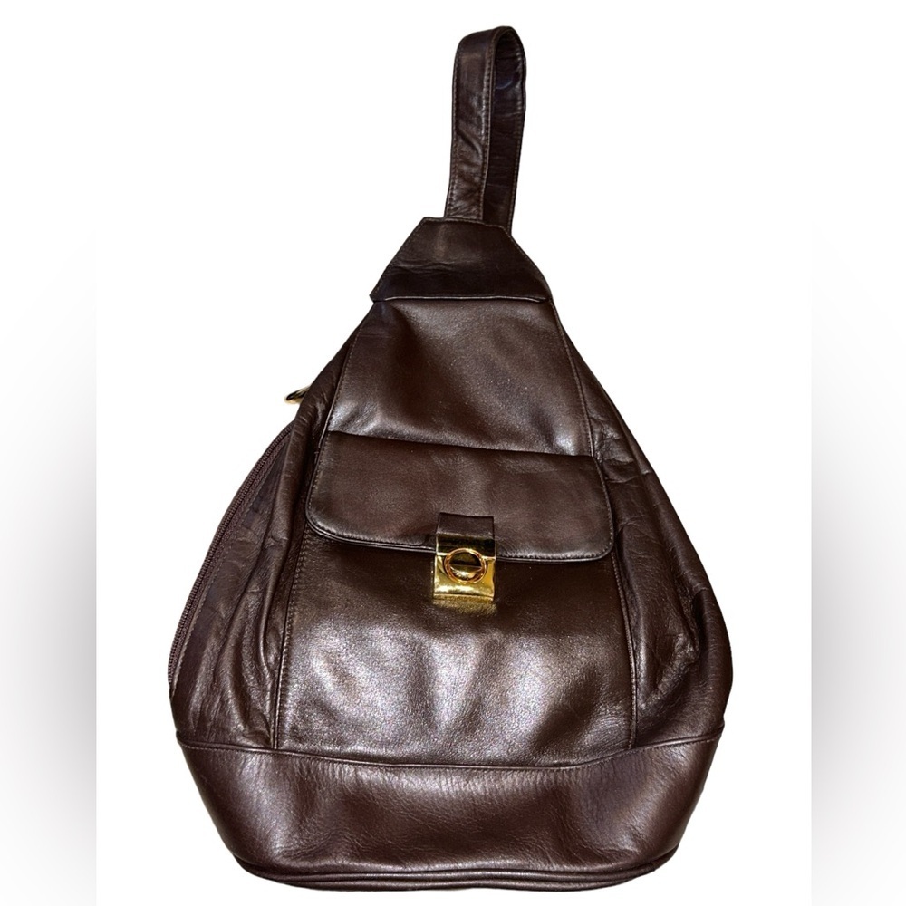 Preswick & Moore brown sling bag
